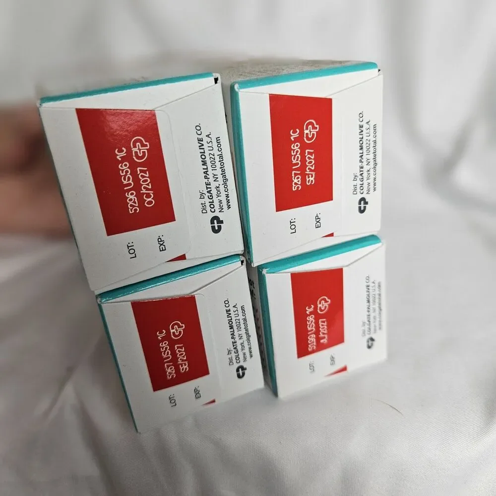 4 Colgate‎ Total Active Prevention Toothpaste, Whitening/Freshmint 3.3oz Each
